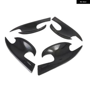 ドアハンドル カバー ABS カーボン マツダ3 アクセラ 2019 2020-2024 ドアハンドル ボウルカバー トリム 装飾 フレーム - black