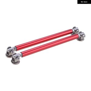 汎用 調整可能フロント バンパー リップスプリッター ロッドストラットタイバー粘着 サポート キット アクセサリー75MM/100MM/150MM/200MM - 200MM RED
