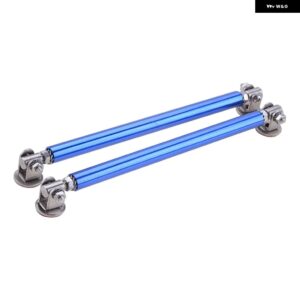 汎用 調整可能フロント バンパー リップスプリッター ロッドストラットタイバー粘着 サポート キット アクセサリー75MM/100MM/150MM/200MM - 200MM BLUE