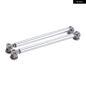 汎用 調整可能フロント バンパー リップスプリッター ロッドストラットタイバー粘着 サポート キット アクセサリー75MM/100MM/150MM/200MM - 200mm Sliver