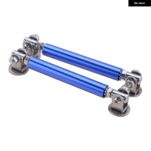 汎用 調整可能フロント バンパー リップスプリッター ロッドストラットタイバー粘着 サポート キット アクセサリー75MM/100MM/150MM/200MM - 75mm Blue