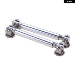 汎用 調整可能フロント バンパー リップスプリッター ロッドストラットタイバー粘着 サポート キット アクセサリー75MM/100MM/150MM/200MM - 75mm Sliver