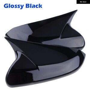 RHYMING 1ペア バックミラー カバー ハウジング ホンダ シビック 10TH 2015 - 18 サイドウィングミラー キャップ カーアクセサリー - TYPE3　Black