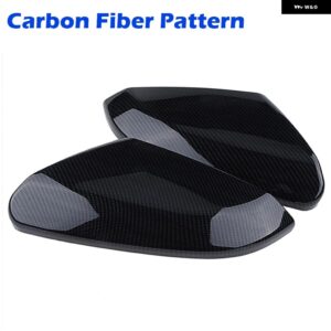 RHYMING 1ペア バックミラー カバー ハウジング ホンダ シビック 10TH 2015 - 18 サイドウィングミラー キャップ カーアクセサリー - TYPE1　Carbon