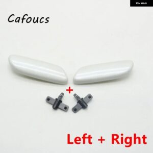 ヘッドライト ヘッドランプ ヘッドライト ランプ ウォッシャーノズル アクチュエーター カバー キャップ LEXUS IS250 IS300 IS350 2006 2007 2008 - white L and R 2pcs