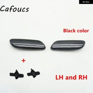 ヘッドライト ヘッドランプ ヘッドライト ランプ ウォッシャーノズル アクチュエーター カバー キャップ LEXUS IS250 IS300 IS350 2006 2007 2008 - black L and R 2pcs