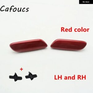 ヘッドライト ヘッドランプ ヘッドライト ランプ ウォッシャーノズル アクチュエーター カバー キャップ LEXUS IS250 IS300 IS350 2006 2007 2008 - red L and R 2pcs