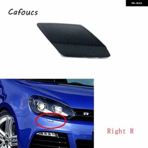 車用フロント バンパー ヘッドライト ウォッシャーノズル カバー キャップ VW ゴルフ 6 R MK6 2009-2013 5K0955110G - 1piece Right R