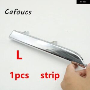 フロント バンパー 牽引フックカバー クロームモールディング ラジエーター グリル トリム レクサスRX270 RX350 RX450 Fスポーツ2012-2015 - 1pcs Stirp left