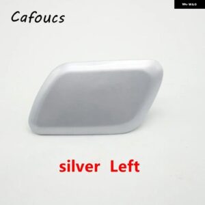 フロント ヘッドライト ウォッシャースプレージェットノズルカバー キャップ フォード クーガ 2012 - 16 - Silver-Left