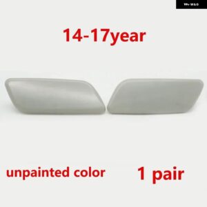 車用フロント バンパー ヘッドライト ウォッシャースプレージェットノズル ポンプ カバー キャップ トヨタ ランドクルーザー プラド LC150 2010 2011 2012-2 - 1 pair cap 14-17