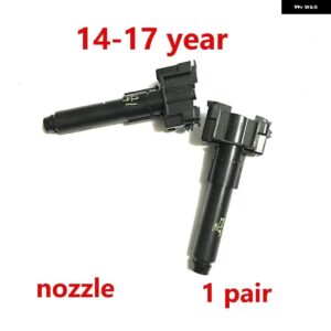 車用フロント バンパー ヘッドライト ウォッシャースプレージェットノズル ポンプ カバー キャップ トヨタ ランドクルーザー プラド LC150 2010 2011 2012-2 - 1 pair nozzle 14-17