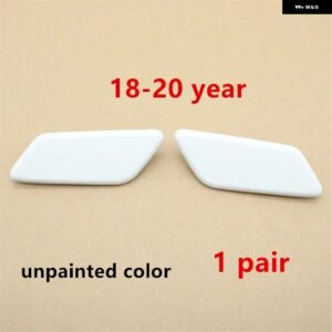 車用フロント バンパー ヘッドライト ウォッシャースプレージェットノズル ポンプ カバー キャップ トヨタ ランドクルーザー プラド LC150 2010 2011 2012-2 - 1 pair cap 18-20