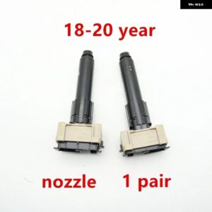 車用フロント バンパー ヘッドライト ウォッシャースプレージェットノズル ポンプ カバー キャップ トヨタ ランドクルーザー プラド LC150 2010 2011 2012-2 - 1 pair nozzle 18-20