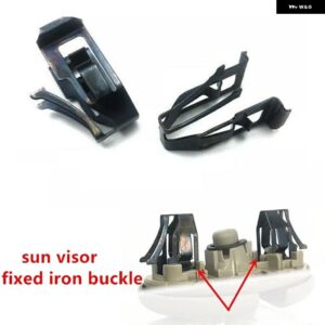 車内サン バイザー 固定アイアンバックルクリップ ブラケット ホルダー トヨタ カローラRAV4カムリレイズ74336-52010 - 1PCS