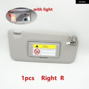 車用サン バイザー フロントサイドサンシェード シールドカバー オートサン バイザー JAC REFINE S3 2014-2021 5702300U2260 5702400U2260 - 1pcsRight with light