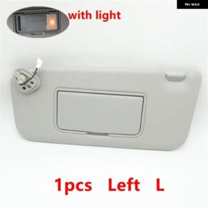 車用サン バイザー フロントサイドサンシェード シールドカバー オートサン バイザー JAC REFINE S3 2014-2021 5702300U2260 5702400U2260 - 1pcs Left with light