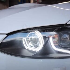 明LEDエンジェルアイ BMW E92 E90 E60 F30 F31 E82 F10 F11 X5 X6 E53 E70 E65 車用ライトアクセサリー 3D DTM スタイル アクリル - E90 E92 E93 M3 07-13