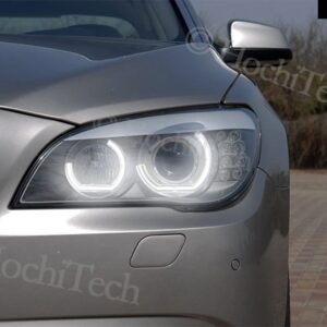 明LEDエンジェルアイ BMW E92 E90 E60 F30 F31 E82 F10 F11 X5 X6 E53 E70 E65 車用ライトアクセサリー 3D DTM スタイル アクリル - F01 F02 F03 F04