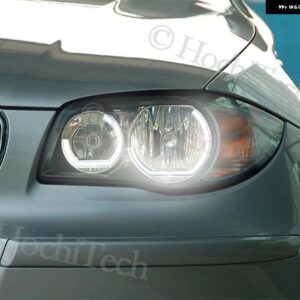 明LEDエンジェルアイ BMW E92 E90 E60 F30 F31 E82 F10 F11 X5 X6 E53 E70 E65 車用ライトアクセサリー 3D DTM スタイル アクリル - E81 82 83 88 Halogen