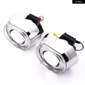 SINOLYN 3.0インチ 5500K バイLEDプロジェクターレンズ HELLA 3R G5 LEDライト 車用 ヘッドライト エンジェルアイズ ヘッドランプ カーアクセサリー - with　LED　shrouds