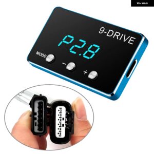 9ドライブ電子スロットル コントローラ ーペダルアクセラレーターカーアクセサリー ホンダ シティ シビック CRZジャズインサイトオデッセイ - Blue