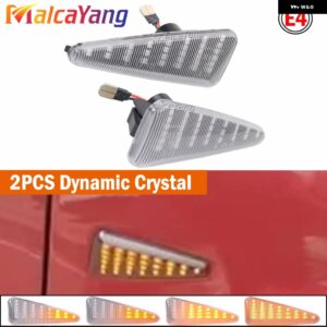 ルノー ステップウェイ タリア ダチア ローガン サンデロ 2008-2011 LED ダイナミック サイドマーカー ウィンカーライト - Dynamic Crystal