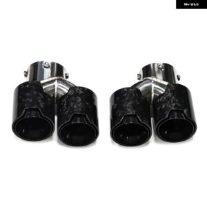車用クワッドエキゾーストチップ BMW G22 G23 G26 M440I 2021 2022+ デュアルMエキゾースト パイプ マフラーチップ 排気 システム ノズル テール パイプ - Carbon　Fiber　K