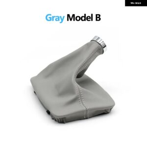 車用オートマチック シフト ギア シフター ノブ ブーツ メルセデス ベンツ C E GLK クラス AMG W204 W212 W207 X204 C204 C63 C300 C250 C350 - Gray Model B