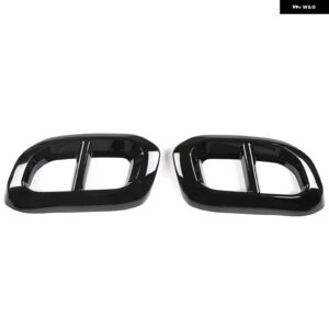メルセデス ベンツ GLE GLC GLS W167 X253 X167 車 外装 アクセサリー ABS ブラック/シルバー マフラー マフラー テールカバー ステッカー - black