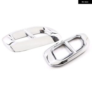 メルセデス ベンツ GLE GLC GLS W167 X253 X167 車 外装 アクセサリー ABS ブラック/シルバー マフラー マフラー テールカバー ステッカー - Silver