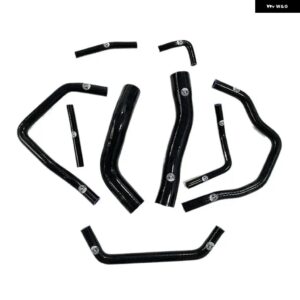 トヨタ ランドクルーザー HDJ80 1HD-T/FT 4.2L ターボ 1990-1997 シリコン ラジエーター ホース パイプ チューブ キット 1990 - 95 - K8-75　Black