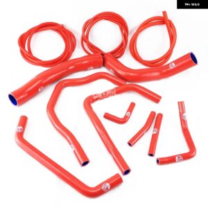 トヨタ ランドクルーザー HDJ80 1HD-T/FT 4.2L ターボ 1990-1997 シリコン ラジエーター ホース パイプ チューブ キット 1990 - 95 - K8-75-V　RED