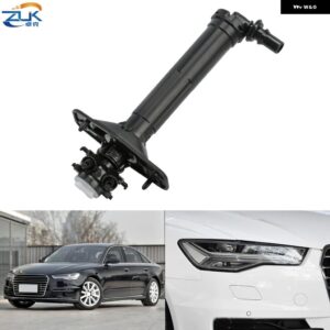 フロント バンパー ヘッドライト ウォッシャーノズル ヘッドランプ ウォーター シリンダー ポンプ スプレージェット アウディ A6 S6 C7 フェイスリフト 2015 - Left Side