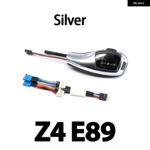 LEDカー インテリア アクセサリー ギア シフト レバー ノブ BMW Z4 E89 E85 E86 2001-2016 - Z4 E89 Silver