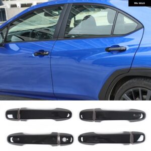スバル クロストレック 2024 フォレスター 2019-2022 車 外装 ドアハンドル カバー トリム パーツアクセサリー - Gloss Black