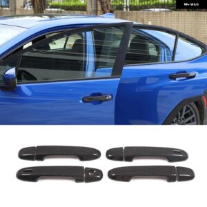 スバル クロストレック 2024 フォレスター 2019-2022 車 外装 ドアハンドル カバー トリム パーツアクセサリー - Carbon fiber pattern