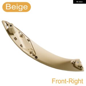 インナー ドアハンドル プル トリム カバー カーアクセサリー BMW 3シリーズ 2014-2018 F30 316D 318D 320D F31 320I 325D 51417279312 - Beige-Front Right