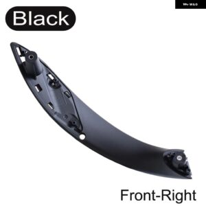 インナー ドアハンドル プル トリム カバー カーアクセサリー BMW 3シリーズ 2014-2018 F30 316D 318D 320D F31 320I 325D 51417279312 - Black-Front Right