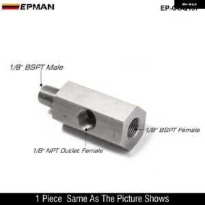 1/8インチ NPT 1/8インチ BSPT M10X1.0 ターボオイルフィード アダプター フィッティングセンサーオイル圧力ゲージ CGQ197 - CGQ197