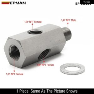 1/8インチ NPT 1/8インチ BSPT M10X1.0 ターボオイルフィード アダプター フィッティングセンサーオイル圧力ゲージ CGQ197 - CGQ86