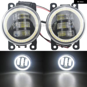 2ピース 車用エンジェルアイ フォグライト H11 LED COB フォグ DRL ポルシェ カイエン 92A 958 2010 - 15 - mmr-angel　eye