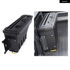 ロック可能なテールゲートスイングケース 収納 ツール ボックス フォード レンジャー2019 - 22ワイルド トラック XLT XL XLSブラック1個カー スタイリング - 1PC Left