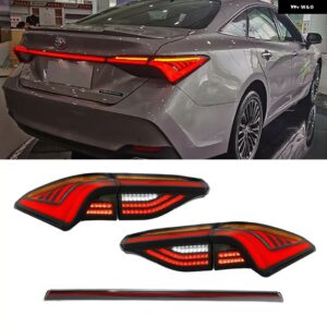 LED テールライト トヨタ アバロン 2019 - 21 始動 DRL ランプ シーケンシャルウィンカー テールライト アセンブリ - smoke