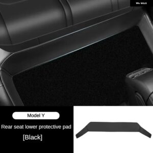 リアアンダー マット TESLA MODEL 3 Y フルサラウンド クッション プロテクター 汚れ防止キック パッド レザーカーアクセサリー - Model Y 2021-24