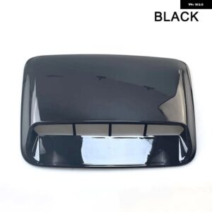 汎用 SUV トラック BMW アウディ ベンツ オートチューニングフードスクープベント ボンネット インレットカーエアインテーク4X4アクセサリー - black