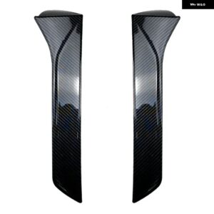 車窓 トリム リップスポイラー シートレオン5F FR MK3 MK3.5 5ドアリアルーフウィングサイドエッジテール フラップ リア トランク ウィンドウスポイラー - Carbon Fiber Look