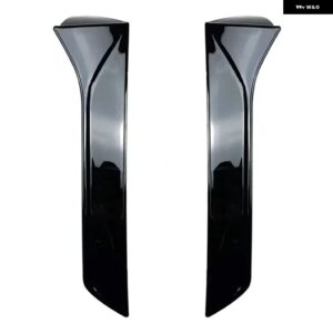 車窓 トリム リップスポイラー シートレオン5F FR MK3 MK3.5 5ドアリアルーフウィングサイドエッジテール フラップ リア トランク ウィンドウスポイラー - Glossy Black