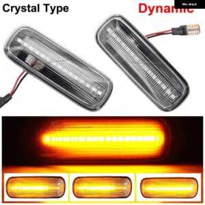 ホンダ シビック EK EJ EM 2/3/4D CRV バラード ハッチバック セダン 車用ランプ ダイナミック LED サイドマーカー ウィンカーライト 1995-1999 - Dynamic Crystal