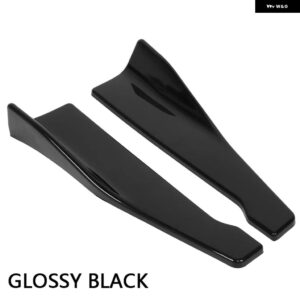 48CM サイドスカート 車用 汎用 バンパー スポイラー スプリッター エクステンション BMW F20 E90 ゴルフ 5 6 パサート B6 B8 プジョー 206 アウディ A3 - black